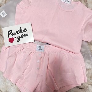 🍁🍂PARKE Shorts🍁🍂Pointelle w/Hearts (Shorts Only) Ballet Pink! Size XS!